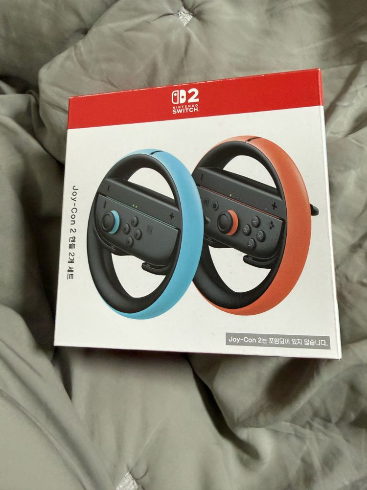 스위치2 마리오 카트 버전 + 정품케이스 + 휠(미개봉)--8