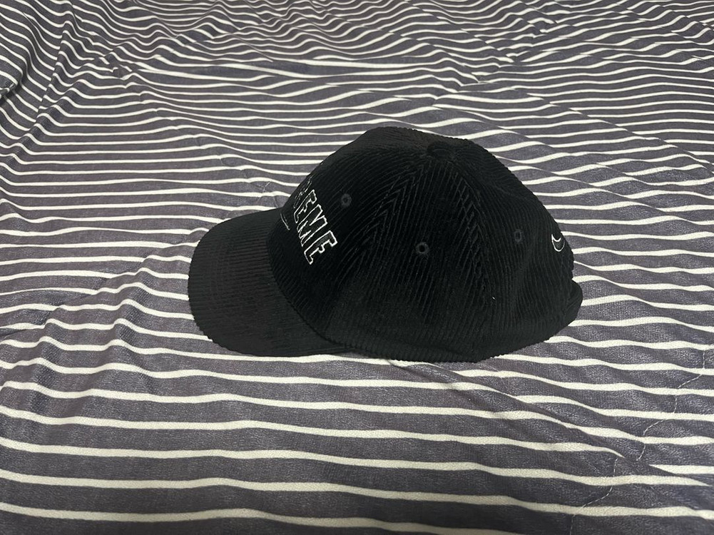 나이키X스투시 코듀로이 캡 블랙 이미지
