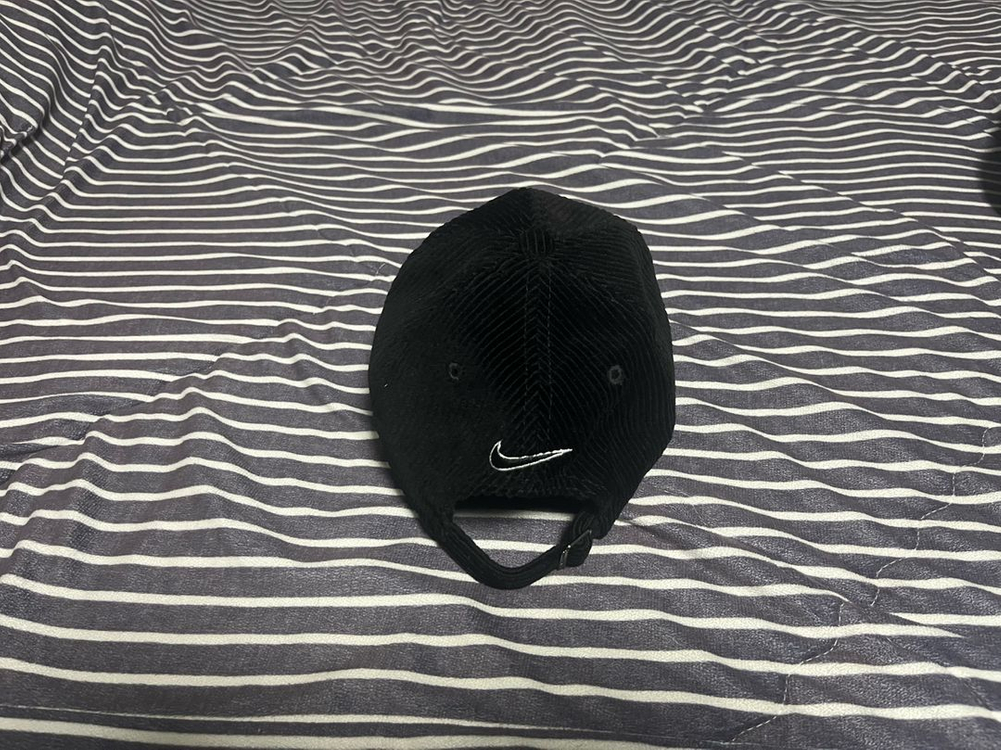 나이키X스투시 코듀로이 캡 블랙 이미지