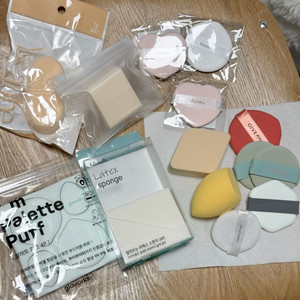 각종 퍼프 14개 일괄