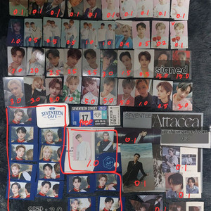 K-pop 아이돌 세븐틴 포카 굿즈 공굿 비공굿 양도 판매 이미지