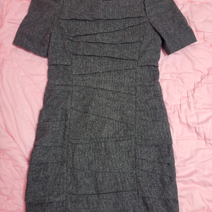 급처상태좋음!나이스클랍 어깨볼륨 자카드 모직 정장 원피스 레니본st오즈세컨st