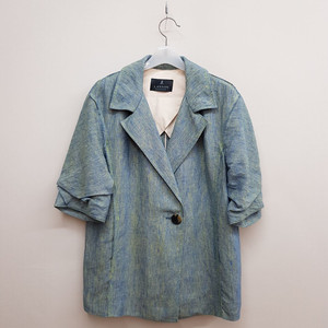 한섬 랑방 린넨 반팔 테일러드 자켓 82-94-160사이즈 이미지