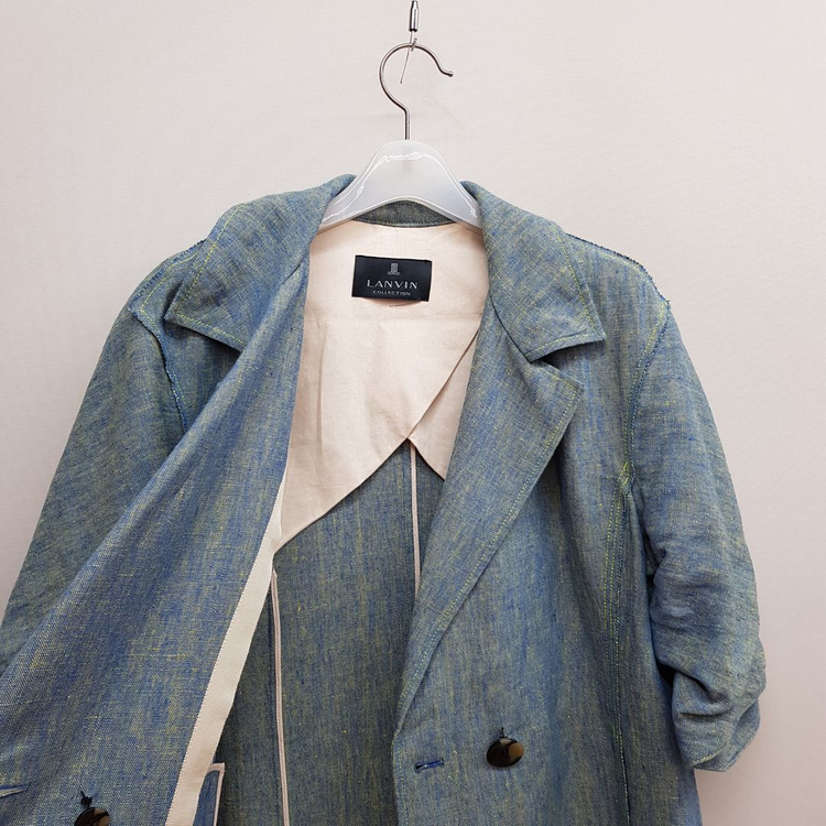 한섬 랑방 린넨 반팔 테일러드 자켓 82-94-160사이즈 이미지
