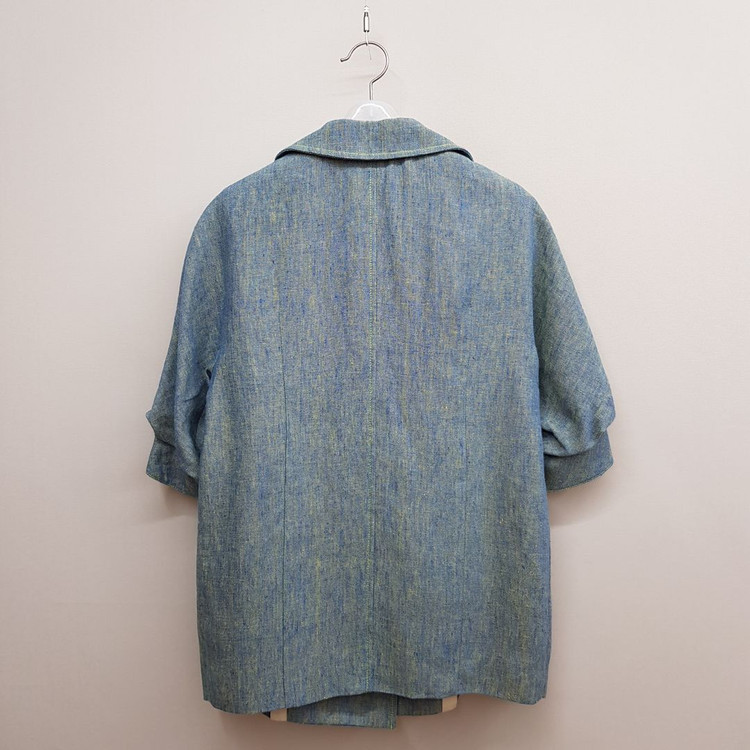 한섬 랑방 린넨 반팔 테일러드 자켓 82-94-160사이즈 이미지