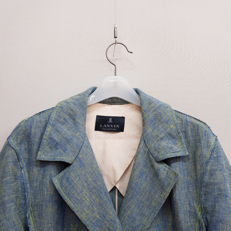 한섬 랑방 린넨 반팔 테일러드 자켓 82-94-160사이즈 이미지