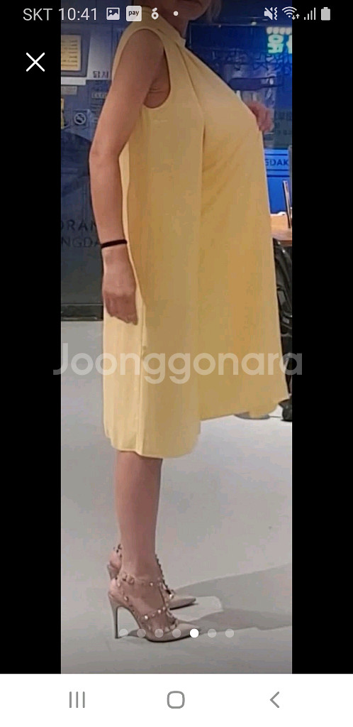 구찌 실크 원피스--4