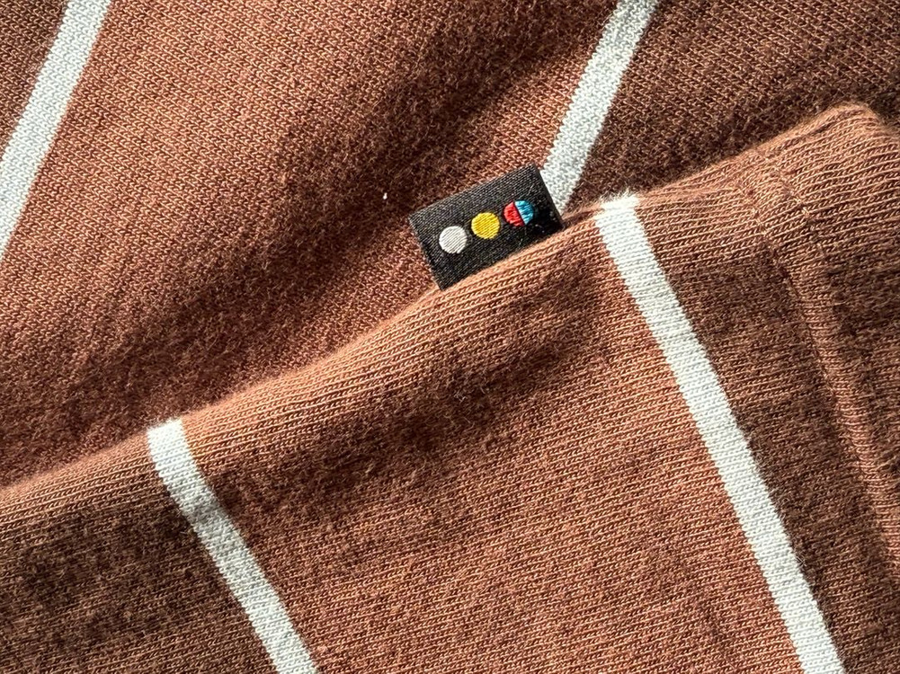 아이앱 스튜디오 스트라이프 티셔츠 브라운 XXL 중고--5