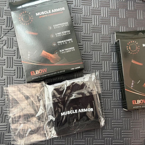 머슬아머 스포츠 팔꿈치 보호대 S 새상품 (헬스 골프 테니스엘보 보호대)