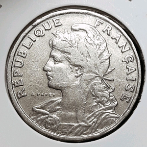 프랑스 1904년 25상팀.외국주화 주화 동전 화폐 이미지