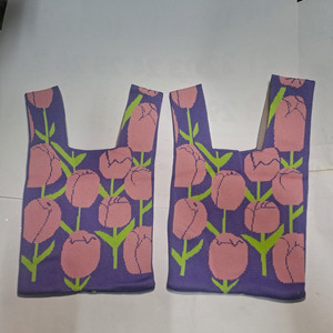 [새상품] 니트 튤립백/ 2개 일괄/ 5천 원