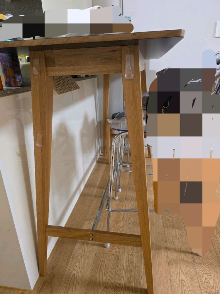 원목 바테이블 의자 세트 이미지