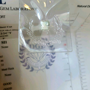 천연다이아몬드3.22캐럿 F/SI1동일감정