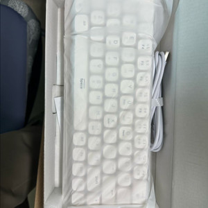 EWEADN MK68 3모드(유선,2.4G 무선, BT 무선) 로프로파일 기계식 키보드 화이트