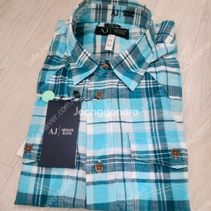 아르마니 알마니 진스 체크셔츠 s 95