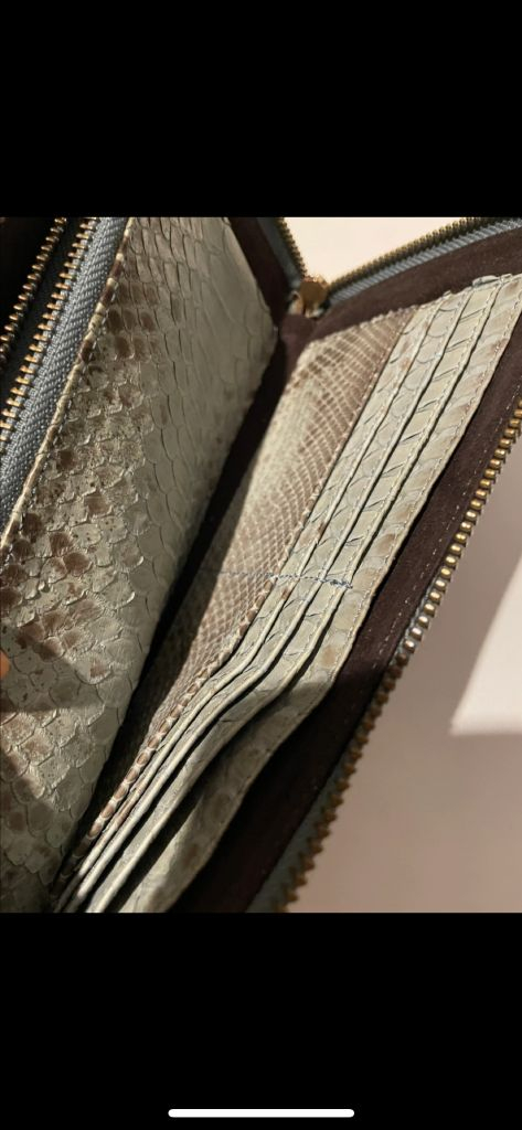 가죽장지갑 뱀피장지갑--1