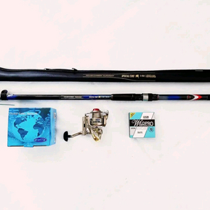 3호대450카본릴낚시대,카고대,원투대+4000번릴+릴줄 이미지
