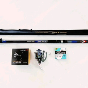 3호대450카본릴낚시대,카고대,원투대+9볼4000번릴+릴줄 이미지