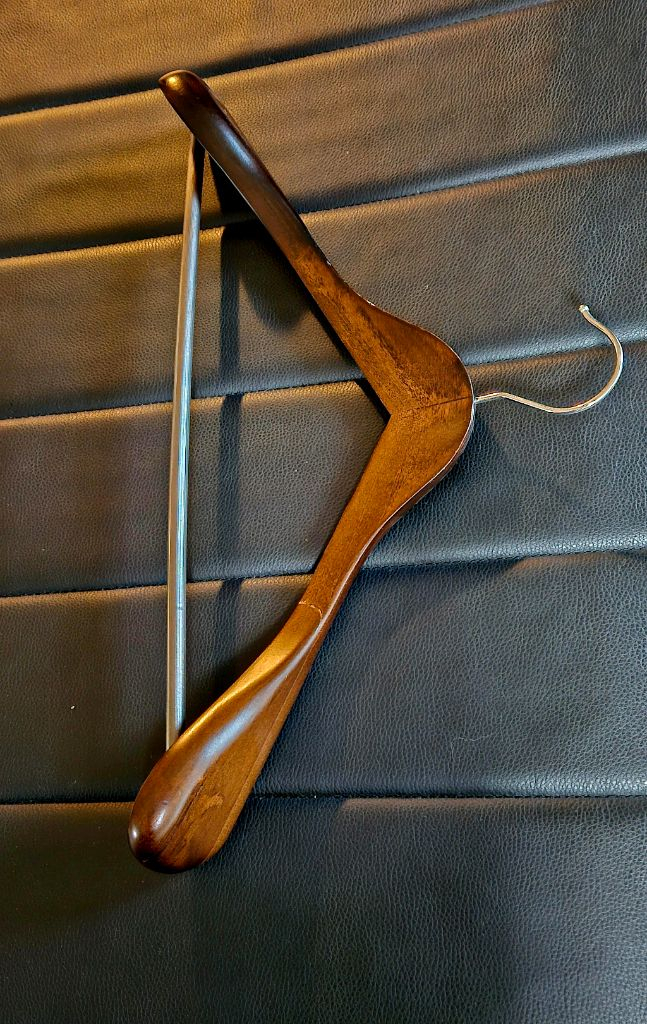 4개일괄)클래식 고급원목 남성옷걸이/바지걸이--4