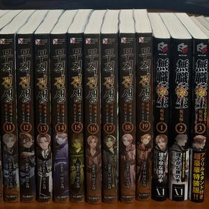 무직전생 라노벨 8~19권 번역판 + 사족편 원서판 + 앤솔로지 원서판 이미지