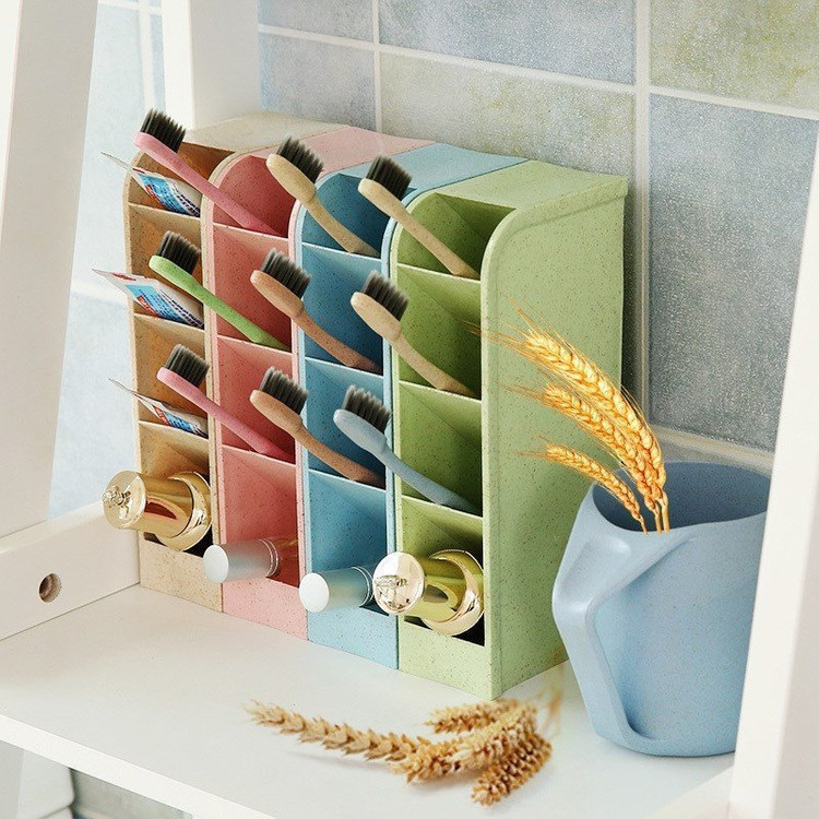 새 하늘색 미용 용품 정리함 가위 정리 헤어 보관 수납--1