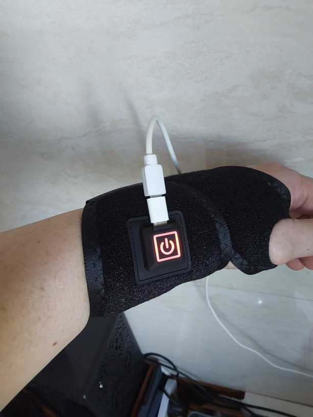 (새상품)전기 손목온열찜질기 USB-C타입 찜질패드 이미지