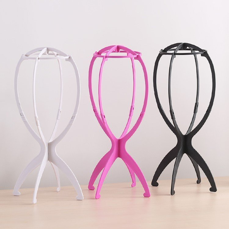 새 흰색 가발 걸이 거치대 보관 수납 스탠드 미용실--3