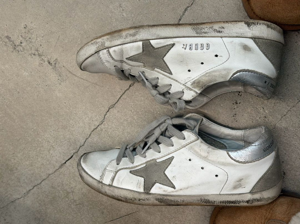 [정품] 골든구스 슈퍼스타 스니커즈 실버탭 36--3
