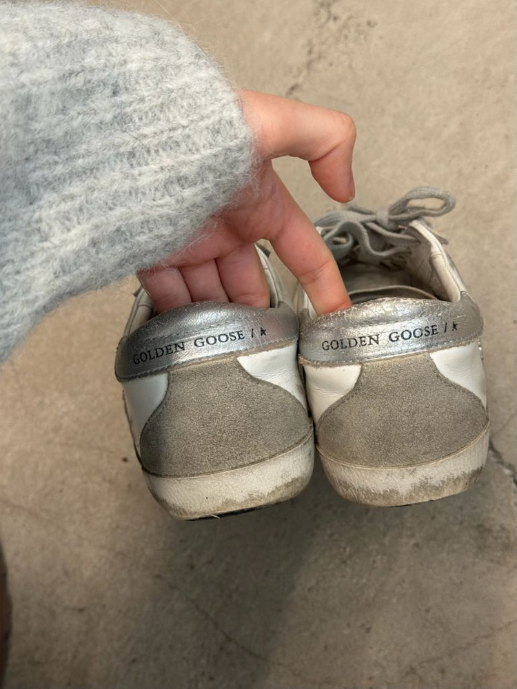 [정품] 골든구스 슈퍼스타 스니커즈 실버탭 36--5