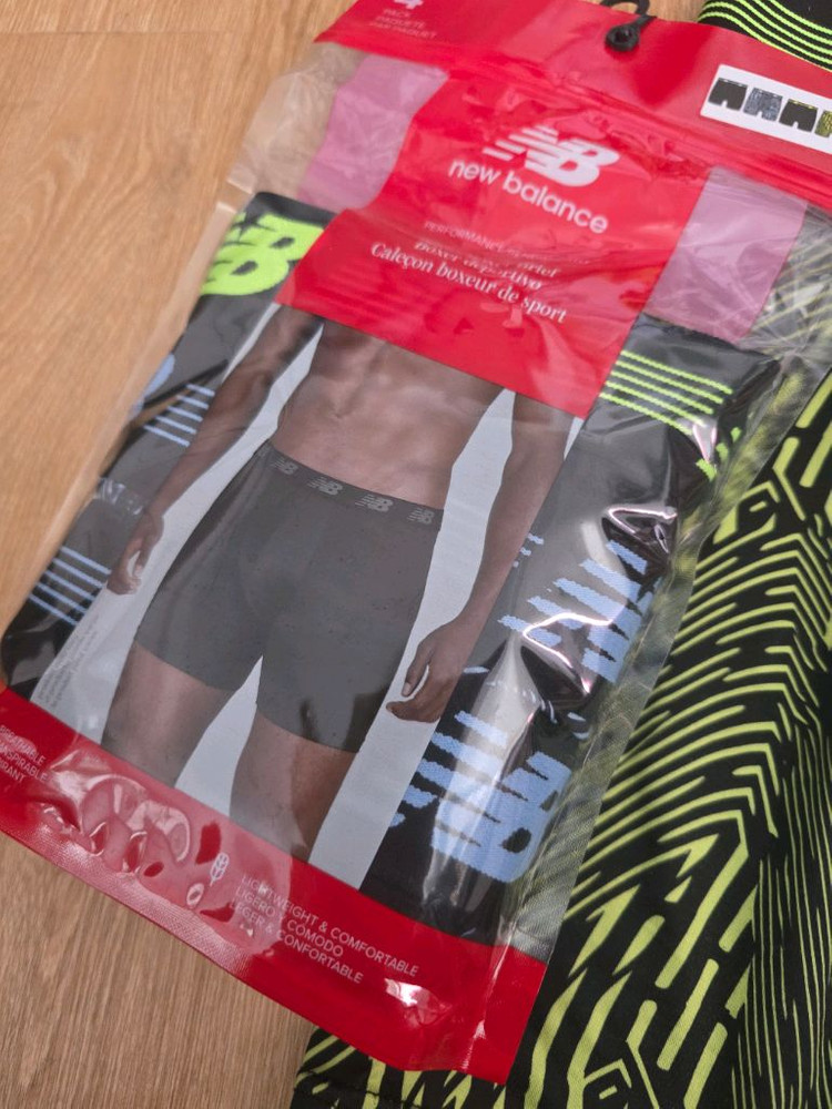 뉴발란스 맨 스탠다드 퍼포먼스 노플라이 복서 브리프, 새것 3장,--8
