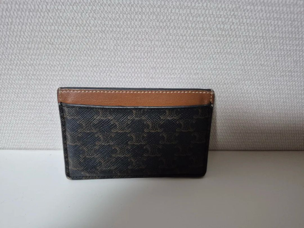 셀린느 정품 트리옹프 캔버스 카드 지갑 카드홀더 팝니다 이미지