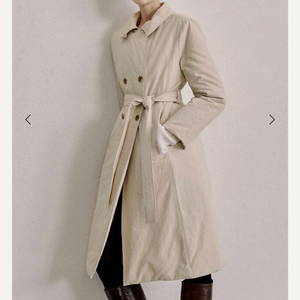 시에 sie 리에 더블 버튼 롱 패딩 페일베이지 스몰 새상품