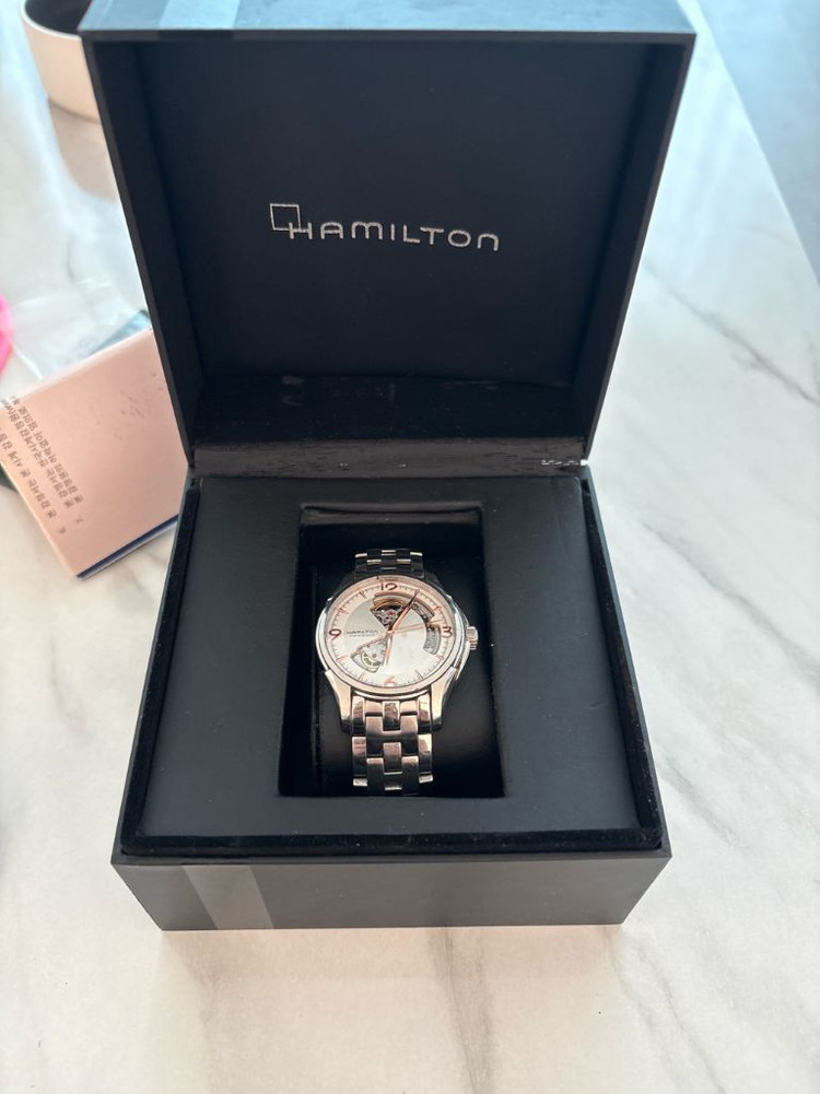 해밀턴 재즈마스터 오픈하트 시계--2