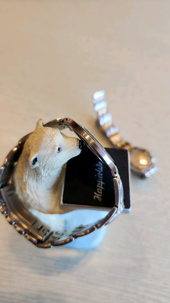 산도즈텅스텐베젤18k골드크라운용커플시계1쌍--5