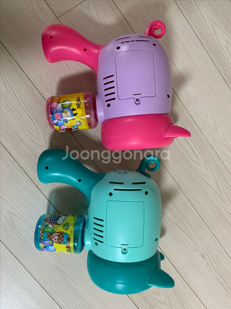 애들랜드 스피닝 터보 피그 버블건 2개일괄 민트+핑크--1