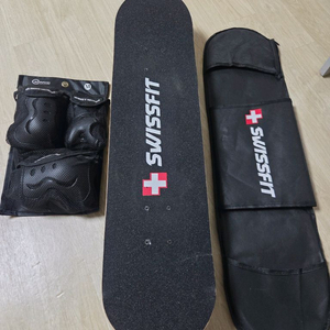 스위스핏 스케이트보드 + 보호장구 + 가방 세트