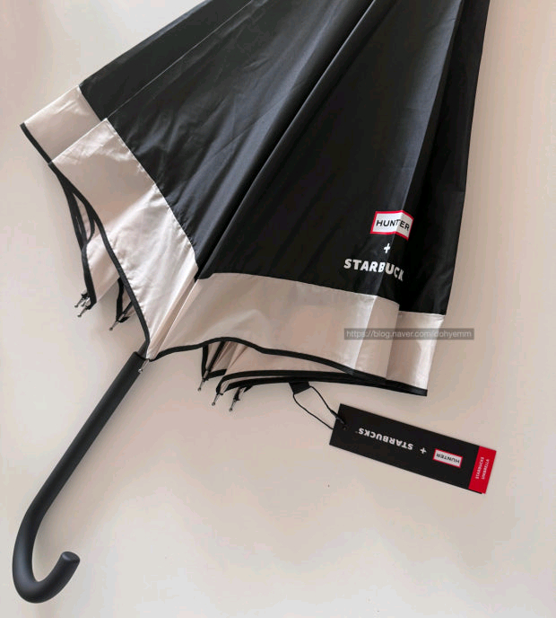 스타벅스 라코스테 캠핑의자+사이드포켓, 스타벅스 헌터 우산 블랙 이미지