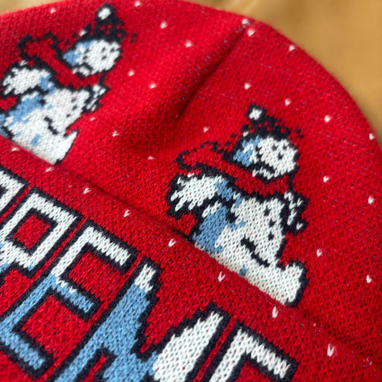 슈프림 비니 모자 21fw 스노우맨 레드--4