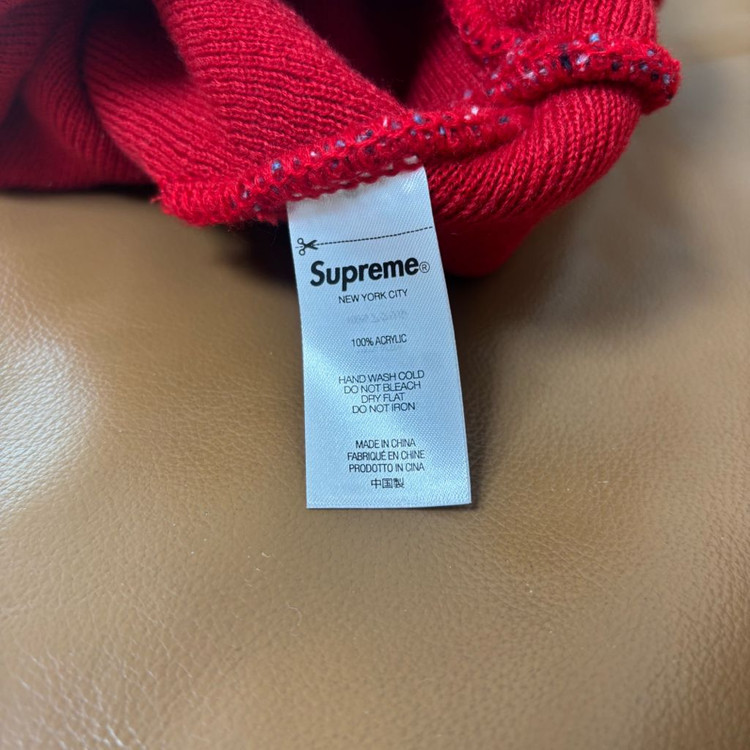 슈프림 비니 모자 21fw 스노우맨 레드--5