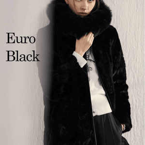 [새상품] 유로 밍크코트, 리버시블, 후드, 블랙, 66, 온라인 판매중