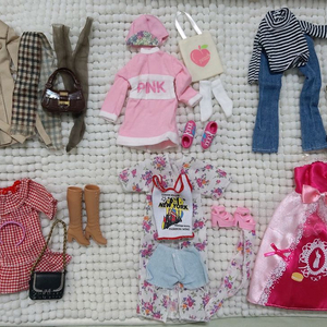 미미인형 의상팩 로맨틱레드 보헤미안 플라워 바비인형