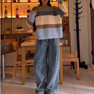 [새 상품] 돈비레잇 헤이리 스트라이프 니트(남녀공용)