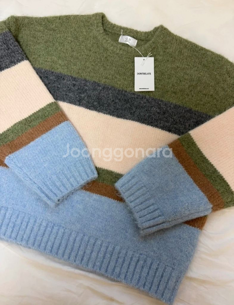 [새 상품] 돈비레잇 헤이리 스트라이프 니트(남녀공용)--1