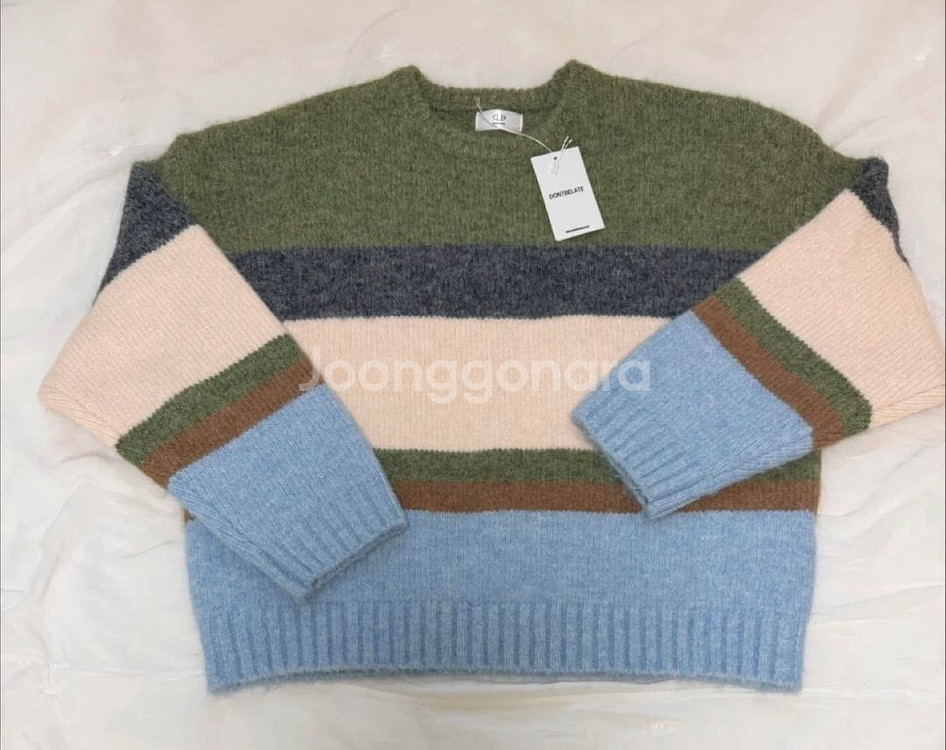 [새 상품] 돈비레잇 헤이리 스트라이프 니트(남녀공용)--2