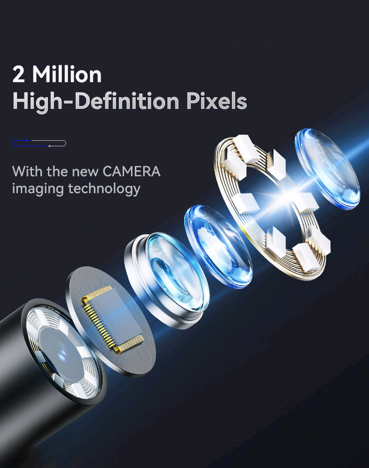 [새상품] 5M 사진,녹화 4.3인치 고화질 듀얼내시경카메라 SD 충전지교체식 배관검사 누수탐지--4