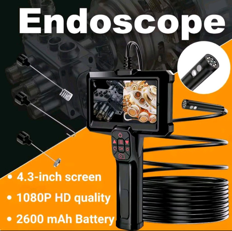 [새상품] 5M 사진,녹화 4.3인치 고화질 듀얼내시경카메라 SD 충전지교체식 배관검사 누수탐지--6
