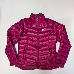 여성 밀레 구스다운 경량 패딩 자켓 S 핑크 이미지
