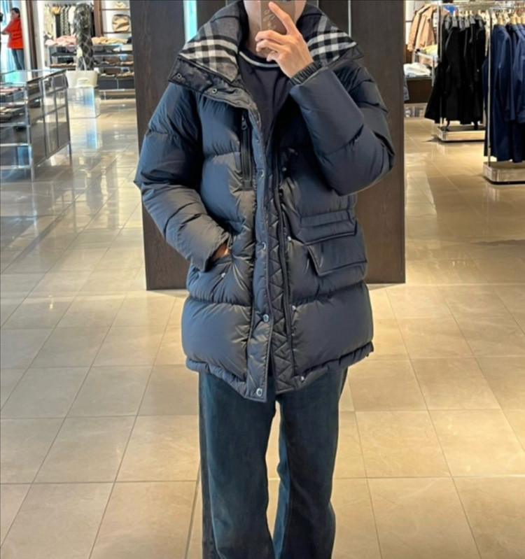 버버리 HAWORTH 덕다운 남성 롱패딩(새상품) 이미지