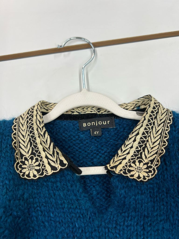 봉주르다이어리 4Y 니트 원피스 키즈 110 여아 110--1