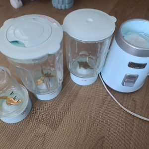 한일 미니 유리 믹서 GMFC-670 민트색 이유식 믹서기